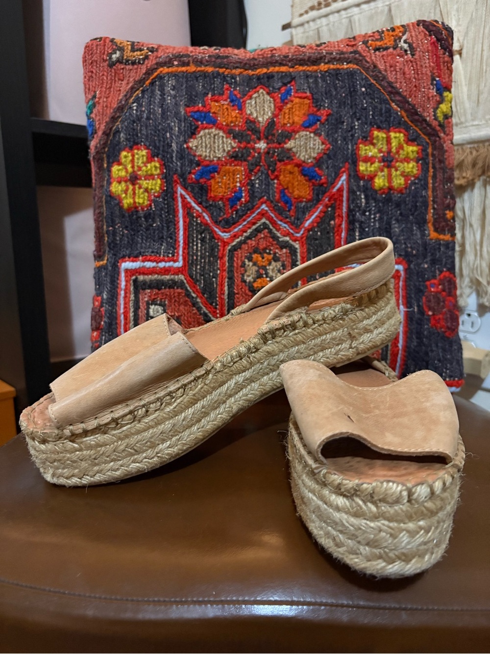 Alohas Platform Espadrille Sling Backs